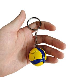 Customization Wholesale Custom 3D Mini Volleyball Keychain Football <b>Key</b> <b>Chains</b> - Product Image 3