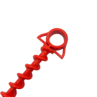 57482B-1 # piquets et maillets de tente en plastique orange pour l'extérieur pour chien et tentes de plage