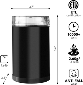 Nuevo Molinillo de Café Eléctrico Automático Pequeño de 150W, 110-230V, Aprobado por CE, para Uso en Casa u Oficina, para Especias, Café Espresso y Granos de Café - Product Image 5