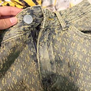 Nouvel Arrivage Ensemble de Jeans en Denim de Haute Qualité pour Femme : Veste Gravée au Laser et Jean à Jambes Larges en Denim Délavé à l'Acide - Product Image 6