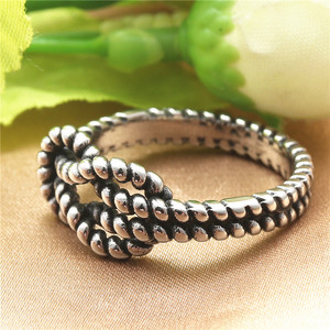 Retro Gold Rope Knot <b>Ring</b> Women's Fashion Jewelry Gift Occasion Stainless Steel Style - Product Image 3