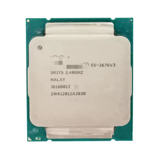 Used Xeon CPU E5-2676V3 18 Cores 2.4GHz 14nm 4MB L2 6MB L3 Virtualization 64-Bit for Desktop E3/E5/E7 Series