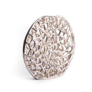 Jarrones de flores de aluminio dorado de lujo para decoración del hogar 2024 nueva llegada Decoración de mesa decoración de centro de mesa de boda - Product Image 4