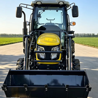 Tracteur à chargeur frontal intégré multifonctionnel pour le chargement, le labourage et le semis
