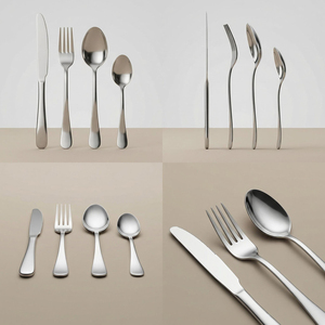 Set di Posate in Acciaio Inossidabile Dorato da 4 Pezzi, Lavabile in Lavastoviglie, Finitura a Specchio, per <span class=keywords><strong>Casa</strong></span> e Ristorante - Product Image 6