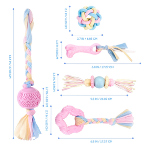 Wholesale Bite-resistant Safety TPR Pet Chew Toy for Dogs Play Colorful Funny Pet Interactive Teeth and Grinding Training Toys - Product Image 2