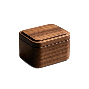 Walnut Wood <b>Tea</b> Storage <b>Box</b> Rectangle Airtight Moisture Proof For Office Desk Use - Product Image 5