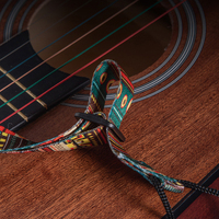 Sangle de guitare personnalisée en usine ceinture de basse impression colorée ceintures multicolores sangles de guitare électrique acoustique basse