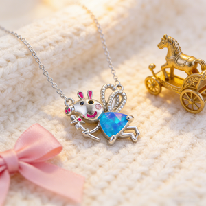 Collar de lujo ligero, collar <span class=keywords><strong>con</strong></span> colgante pequeño en forma de cerdito, <span class=keywords><strong>cadena</strong></span> tipo gargantilla delicada y sencilla para mujer, versátil y elegante. - Product Image 4