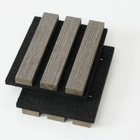 Panneau acoustique en bois à lattes, panneau mural absorbant le son avec support en fibre de polyester pour utilisation acoustique dans les cinémas maison et les bureaux