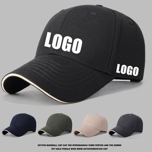 Gorra de Béisbol Unisex 100% Algodón, Transpirable, Protección Solar, Gorra Lisa con Visera, Logotipo Bordado Personalizado - Product Image 1