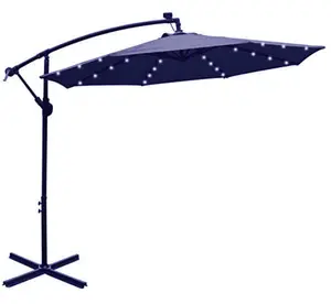 Guarda-chuva de pátio banana, exterior, de alta qualidade, luzes led, estilos, guarda-chuva, com luz led