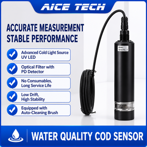Sonde de détection de la qualité de l'eau numérique Aice Tech Industrial High Online COD RS485 pour la surveillance des eaux usées - Product Image 1