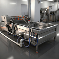 Industriële Roestvrijstalen Druivenwasmachine Fruit En Groente Reinigingswasmachine Apparatuur Voor Voedselverwerking Lijn