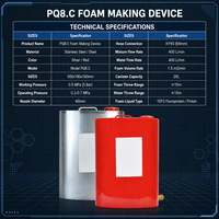 Unité d'application de mousse marine portable PQ8.C, réservoir en acier inoxydable de 20 L, lance d'incendie, système de lutte contre l'incendie pour navires