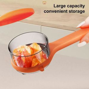 Éplucheur de légumes avec récipient, éplucheur de pommes de terre, râpe à carottes et pommes, éplucheur de fruits de cuisine, trancheuse en acier inoxydable, couteau à éplucher - Product Image 4
