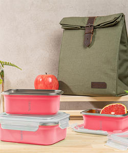 Custom Rectangular Sandwich <b>Box</b> Insulated Stainless Steel <b>Lunch</b> <b>Box</b> <b>for</b> <b>Kids</b> - Product Image 3