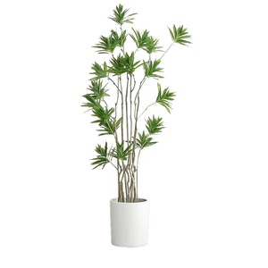 Plantes artificielles en pot de bambou et lys Dream Castle, 100cm-200cm, grandes décorations vertes d'intérieur sur pied - Product Image 5