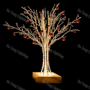 Openwork <b>Christmas</b> Tree <b>Light</b> with Iron Frame and String <b>Lights</b> for Large Scale Decorative Landscape Displays - Product Image 6