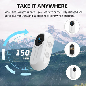Full <span class=keywords><strong>HD</strong></span> 1080p <span class=keywords><strong>Deportes</strong></span> Pulgar magnético Cámara DE ACCIÓN Casco giratorio de 360 grados Grabación Pov EIS Cámara deportiva para Vlogging - Product Image 4