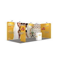 Stand d'exposition modulaire en aluminium SEG 10x20 pieds, tissu tendu, personnalisé, portable, assemblage rapide, stand d'exposition pour salon professionnel
