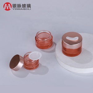 50g <strong>clear</strong> Custom <strong>Spraying</strong> <strong>Rose</strong> Gold Empty Glass Face Cream Container Cosmetic Jars - Product Image 2