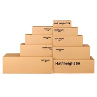 Boîtes pliantes en carton ondulé mi-hauteur RM - Robustes, extra-résistantes, imprimées en sérigraphie quadricolore, commandes personnalisées, produits ménagers
