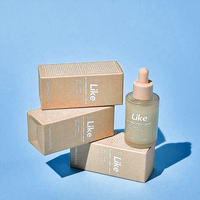 Boîte à rabat en carton écologique avec impression CMJN pour emballage de crème contour des yeux de marque privée