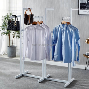 RH-GR-SP1-6 1160*500*1580mm Six Arms Cloth <strong>Hanging</strong> <strong>Stand</strong> Adjusted Garment <strong>Display</strong> <strong>Rack</strong> - Product Image 4
