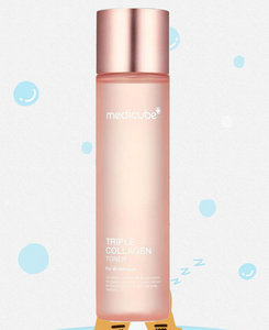 Tónico Triple Colágeno MEDICUBE 140ml, Tónico para el Cuidado de la Piel con Ácido Hialurónico, Antienvejecimiento y Blanqueador para Exfoliar y Dar Brillo al Rostro - Product Image 1