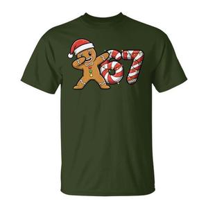 T-shirt Dabbing Gingerbread Christmas 67 Meme dal design divertente per le vacanze - Product Image 1