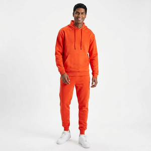 Ensemble de survêtement pour homme en molleton technique de luxe 100% coton original, logo, 2 pièces, respirant, jogging lourd, survêtement d'extérieur pour homme - Product Image 1