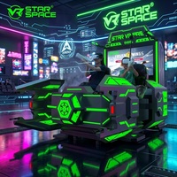 Équipement de jeu de combat en réalité virtuelle à 2 places, expérience de vol interactive pour les centres de divertissement familial et les salles de jeux intérieures