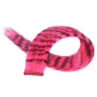 Élastique à cheveux en plumes, fibre synthétique colorée, rayé, 13 couleurs, perruque en plumes, élastique à cheveux coloré, kit d'extension de cheveux en plumes, 100 pièces