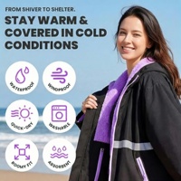 Robe de change imperméable et coupe-vent pour adultes unisexe, idéale pour les nageurs en eau sauvage
