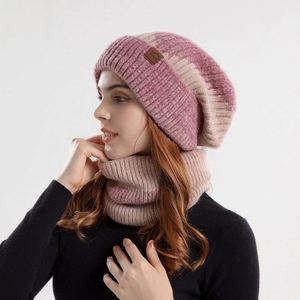 Two Color Custom Winter Scarf <b>Hat</b> <b>Gloves</b> Beanie <b>Set</b> Thick Warm Ear protection Neck Two Piece Knitted <b>Hat</b> <b>Set</b> - Product Image 5