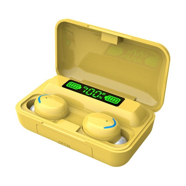 Wireless Blue Tooth Headset Single Display Digital Power Display Touchless TWS In-Ear LED Display Earphones