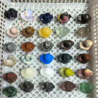 Miniaturas de Patos de Cristal Tallado de Cuarzo Natural Multicolor de 35 mm para Venta
