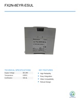 Module d'extension de sortie relais 8 points pour contrôleur PLC M-ITSUB FX2N-8EYR-ES/UL de la série FX2N, 95 % d'occasion, pour contrôle industriel