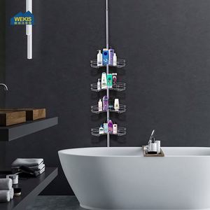 WEKIS Paniers de Douche Extensibles Multi-Compartiments en Fer Antirouille de Bonne Qualité et Élégants pour Shampoings et Savons Solides - Product Image 6