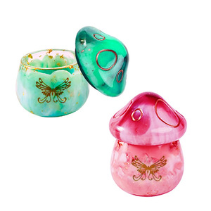 BPA 무료 DIY 저장 상자 뚜껑 버섯 상자 실리콘 수지 금형 3D 보석 용기 실리콘 항아리 금형 뚜껑 - Product Image 5