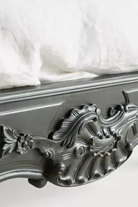 <strong>Rustic</strong> Finish Romantic Victorian <strong>Bed</strong> Solid Wood Rattan Wooden <strong>Bed</strong> Soft <strong>Bed</strong> Design - Product Image 4