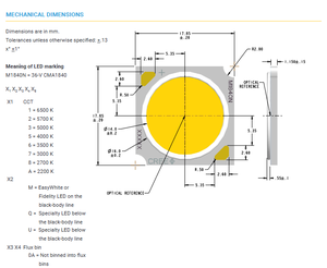 ครีส CMA1840-0000-000N0H0A40G xlamps CMA1840-34.7V LED cob สีขาว4000K 80CRI 38.2W 5595 LM dimmable รับประกัน3ปี - Product Image 6