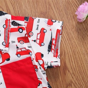T-shirt à manches courtes pour garçons HP Boy Toddler avec imprimés de dessins animés de Noël, hauts et shorts pour enfants KBCS-018 - Product Image 5