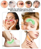 Patchs de gel oculaires personnalisés réutilisables chaud/froid pour thérapie de beauté, compresse de glace à motif de fruits, coussinets de gel rafraîchissants pour massage des yeux
