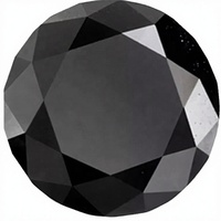 Puntas de Diamante Negro Natural de 3mm, 3.5mm, 5mm, 8mm, Perforadas con Láser, Corte Brillante Excelente, VS1, Sutariya Brothers F, Diamantes Sueltos