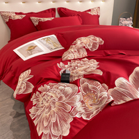 Parures de Lit de Luxe en Coton Brodé Nouveaux Motifs Housse de Couette Taille King Size Marché Saoudien