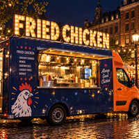 Panneau publicitaire LED personnalisé lumineux pour magasin, logo d'entreprise, restaurant de restauration rapide, camion de cuisine, remorque, signalisation montée sur toit