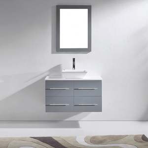 Muebles de Baño de Diseño Lujoso con Espejo, Muebles de Baño Modernos en Oferta, Mueble de Baño para Hotel - Product Image 3