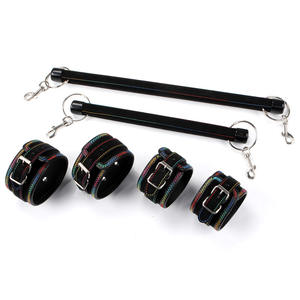 Erotikspielzeug für Erwachsene Neue Farbpalette Einwort-Design Beinfesseln mit SM-Set Verstellbare Requisiten SM-Bondage-Spielzeug - Product Image 5